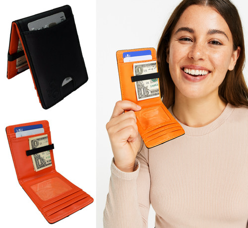 Orange black portafoglio uomo - orange,